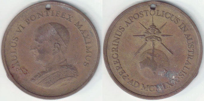 1970 Australia Pope Visit Medallion A008003